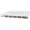 Fortinet FortiGate 140E Network Security/Firewall Appliance - 40 Port - 1000Base-X, 1000Base-T - Gigabit Ethernet - AES (256-bit), SHA-256 - 40 x RJ-45 - 2 Total Expansion Slots - 1U - Rack-mountable, - FG-140E-BDL-980-60
