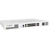 Fortinet FortiGate FG-201E Network Security/Firewall Appliance - 18 Port - 1000Base-T, 1000Base-X - Gigabit Ethernet - AES (256-bit), SHA-256 - 500 VPN - 16 x RJ-45 - 4 Total Expansion Slots - 3 Year 24x7 FortiCare and FortiGuard Enterprise