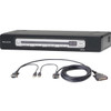 Belkin PRO3 4-Port KVM Switch PS/2 & USB In/Out Bundled with USB Cables - F1DA104Z-BU