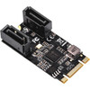 IO Crest 2 Port SATA III 6Gb/s M.2 22x42 Controller Card - SI-ADA40149