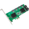 SYBA Multimedia 8 Port SATA III to PCIe 3.0 x1 Non-RAID Expansion Card SD-PEX40163 - SD-PEX40163