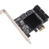 SYBA Multimedia 8 Port SATA III to PCIe 3.0 x1 Non-RAID Expansion Card SI-PEX40165 - SI-PEX40165