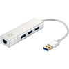 LevelOne Gigabit USB Network Adapter With USB Hub - USB-0503