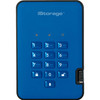iStorage diskAshur2 500 GB Portable Hard Drive - 2.5" External - Ocean Blue - TAA Compliant - IS-DA2-256-500-BE