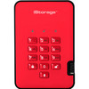 iStorage diskAshur2 512 GB Portable Rugged Solid State Drive - 2.5" External - Fiery Red - TAA Compliant - IS-DA2-256-SSD-512-R