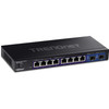 TRENDnet 10-Port Multi-Gig Web Smart Switch, 8 x 2.5GBASE-T Ports, 2 x 10G SFP+ Slots, Metal Housing, Managed Network Ethernet Switch, Lifetime Protection, Black, TEG-3102WS - TEG-3102WS