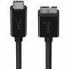 Belkin Sync/Charge Micro-USB/USB Data Transfer Cable - 3 ft Micro-USB/USB Data Transfer Cable - First End: 1 x USB 3.1 Type C - Male - Second End: 1 x Micro USB 3.1 Type B - Male - 10 Gbit/s - Black. - B2C008-1M-BLK