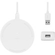 Belkin 10W Wireless Chrg Pad+QC 3.0 Wall Chgr+Cbl. - WIA001TTWH