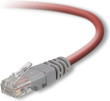 Belkin Crossover Cable - RJ-45 (M) - 6 ft - shielded ( CAT 5e ) - gray. - A3X126-06-H