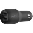 Belkin Boost Charge Dual USB-A Car Charger 24W. - CCB001BTBK