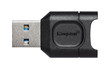 Kingston MobileLite Plus microSD Reader - microSD, microSDXC, microSD (TransFlash), microSDHC - USB 3.2 (Gen 1) Type AExternal - 1 Pack MICROSDHC SDXC UHS-II CARD READER - MLPM