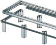 Middle Atlantic 5Bay VRK FOOT SET, 12 FLOO - VFEET-5-12