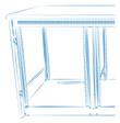 Middle Atlantic C5 Series Millwork Drawing for the C5-FF27-2 - C5-MK27-2