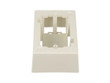 Panduit Pan-Way Low Voltage Surface Mount Outlet Box - Surface Mount Box - White - JB1WH-A