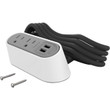 Middle Atlantic DSKTP PWR CTR WHT, 2 PWR - WSPC220WH