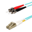 AddOn 2m St To Lc Aqua Om4 Duplex Ofnp (plenum-rated) Fiber Patch Cable - ADD-ST-LC-2M5OM4P