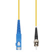 AddOn 75m Sc To St Yellow Os2 Simplex Ofnp (plenum-rated) Smf Fiber Patch Cable - ADD-SC-ST-75MS9SMFP