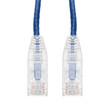 AddOn 21ft Blue CAT 6 Slim Plenum-Rated Ethernet Cable Snagless Clear-Claw RJ-45 M/M