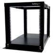 StarTech 12U Adjustable 4 Post Server Equipment Open Frame Rack Cabinet - 4POSTRACK12