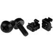 StarTech M6 X 12Mm - Screws and Cage Nuts - 100 Pack, Black - CABSCREWM62B