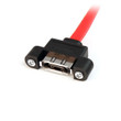 StarTech 1 Ft eSATA Panel Mount Cable - F/M - eSATAPNLFM1
