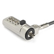 StarTech Laptop Cable Lock - 4-Digit Combination Lock for Wedge-Type Slot - LTLOCKNBL