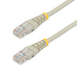 StarTech 50 Ft Cat5E Gray Molded Rj45 UTP Cat 5E Patch Cable - 50Ft Patch Cord - M45PATCH50GR