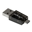 StarTech Micro Sd to Micro USB / USB OTG Adapter Card Reader for Android Devices - Connect A Micro Sd Card to Your Computer or OTG Mobile Device, Through A USB or Micro USB Port - Card Reader for Android - OTG Adapter - MSDREADU2OTG
