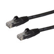 StarTech Cat6 Patch Cable with Snagless Rj45 Connectors - 25 Ft, Black - N6PATCH25BK