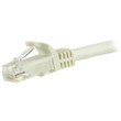 StarTech Cat6 Ethernet Patch Cable with Snagless Rj45 Connectors - 9 Ft., White - N6PATCH9WH