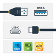StarTech 3 ft 1m USB to USB C Cable - USB 3.1 10Gpbs - USB-IF Certified - USB a to USB C Cable - USB 3.1 Type C Cable - Provide high-quality connections - USB-IF certified 1m USB to USB C Cable - 3ft USB a to USB C Cable - USB31AC1M