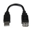 StarTech 6In USB 2.0 Extension Adapter Cable a to A - M/F - USBEXTAA6IN