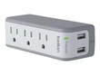 Belkin 3-Outlet, 2 USB Mini Surge Protector wit - BZ103050-TVL