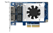 Qnap Dual-port 10GBE (BASE-T) NETWORK ADAPTOR, LOW-PROFILE FORM FACTOR, PCIe GEN3 X4AQUANTIA AQC113C, PCIe 3X4 - QXG-10G2TB