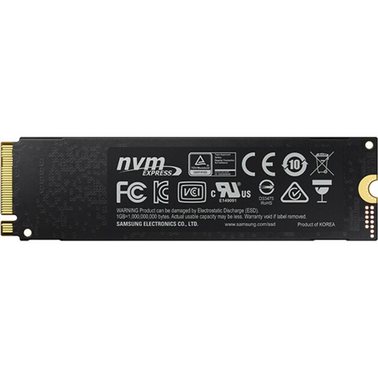 Samsung 970 Pro Mz-V7P1T0E 1 Tb Solid State Drive - M.2 2280 Internal - Pci Express (Pci Express 3.0 X4) - 3500 Mb/S Maximum Read Transfer Rate - 256-Bit Encryption Standard Spcl See Notes