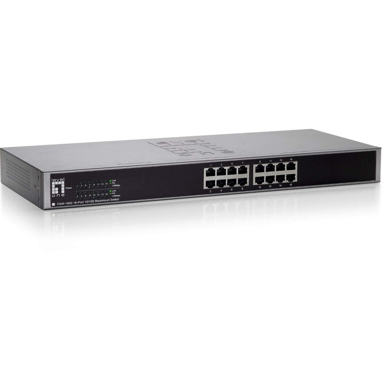 LevelOne FSW-1650 16-Port 10/100 19" Rack Mountable Switch