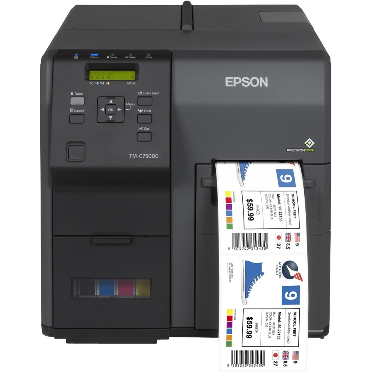 Epson ColorWorks C7500GE Desktop Inkjet Printer - Color - Label Print - Ethernet - USB - C31CD84A9991