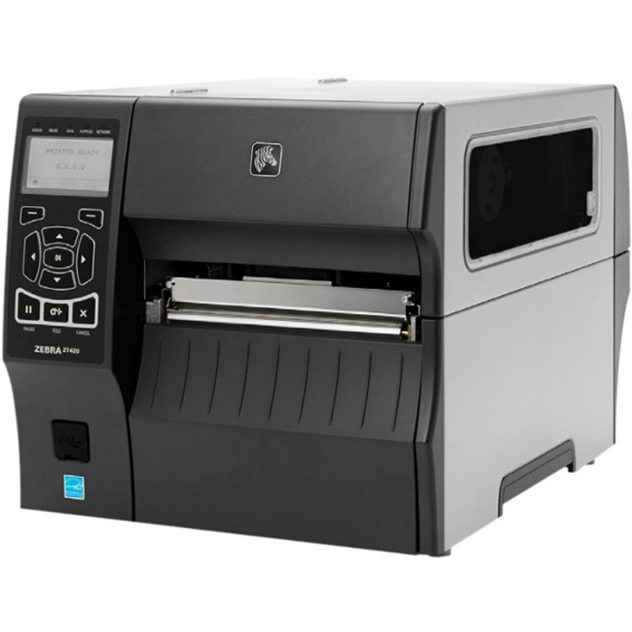 Zebra ZT420 Desktop Direct Thermal/Thermal Transfer Printer - Monochrome - Label Print - Ethernet - USB - Serial - Bluetooth - ZT42062-T0EC000Z