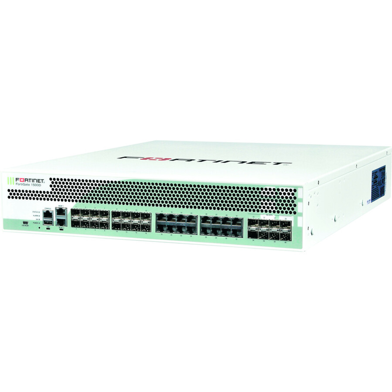 Fortinet FortiGate 1500D-DC Network Security/Firewall Appliance - 16 Port - 1000Base-T, 1000Base-X - 10 Gigabit Ethernet - 16 x RJ-45 - 24 Total Expansion Slots - 2U - Rack-mountable