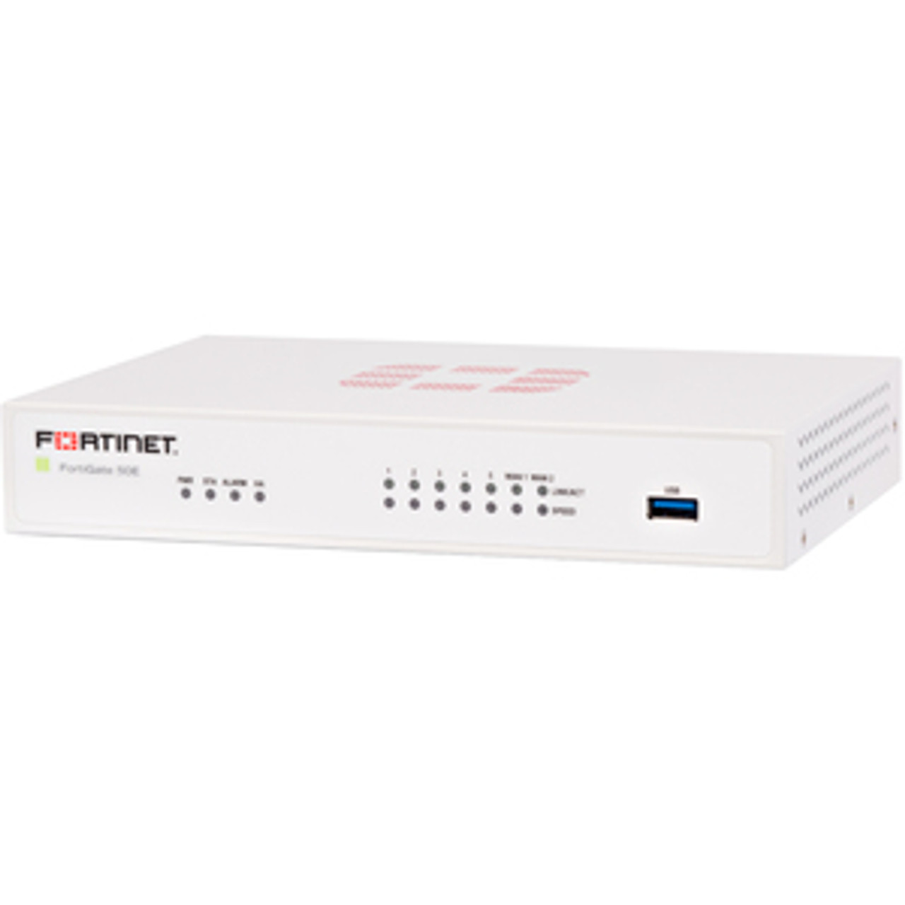 Fortinet FortiGate 50E Network Security/Firewall Appliance - 7 Port - 1000Base-T - Gigabit Ethernet - AES (256-bit), SHA-256, AES (128-bit) - 7 x RJ-45 - Rack-mountable, Desktop BNDL