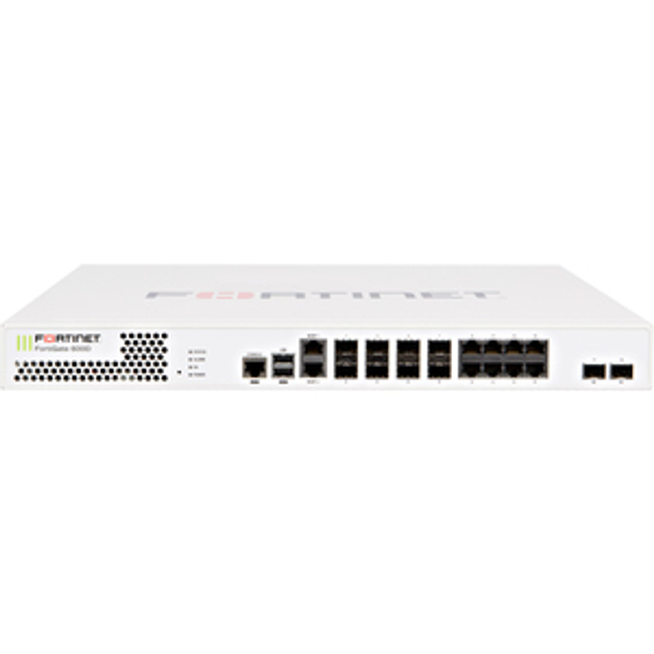 Fortinet FortiGate 600D Network Security/Firewall Appliance - 8 Port - 10GBase-X, 1000Base-X, 1000Base-T - 10 Gigabit Ethernet - AES (128-bit), AES (256-bit), SHA-256 - 8 x RJ-45 - 10 Total Expansion Slots - 1U - Rack-mountable FC