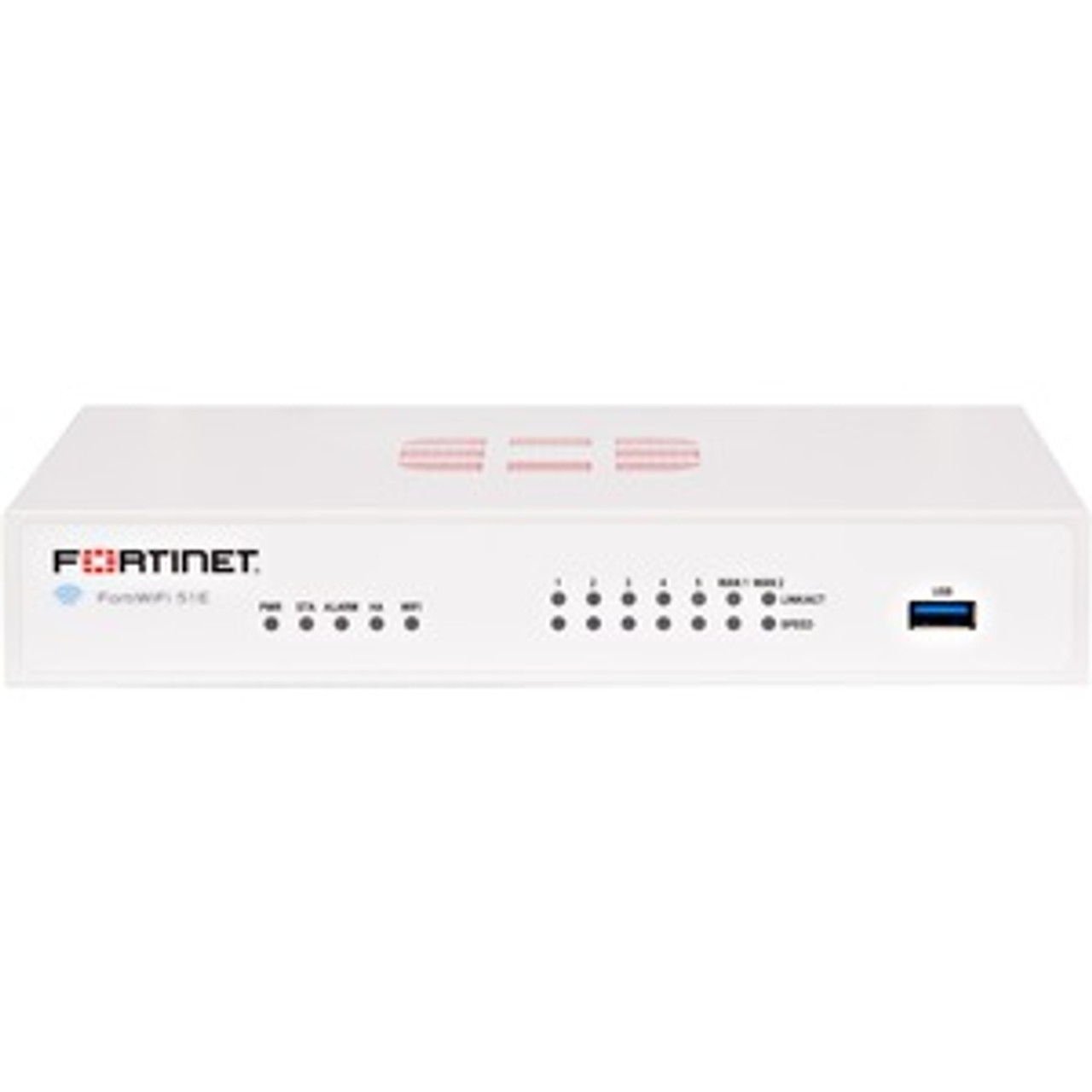 Fortinet FortiWifi FWF-51E Network Security/Firewall Appliance - 7 Port - 10/100/1000Base-T - Gigabit Ethernet - Wireless LAN IEEE 802.11a/b/g/n - AES (256-bit), SHA-256 - 200 VPN - 5 x RJ-45 - 5 Years 24X7 Forticare and Fortiguard UTP,
