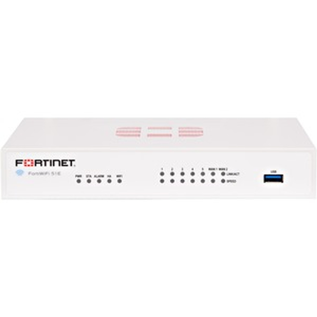 Fortinet FortiWifi FWF-51E Network Security/Firewall Appliance - 7 Port - 10/100/1000Base-T - Gigabit Ethernet - Wireless LAN IEEE 802.11a/b/g/n - AES (256-bit), SHA-256 - 200 VPN - 5 x RJ-45 - 5 Years 24X7 Forticare and Fortiguard UTP - .