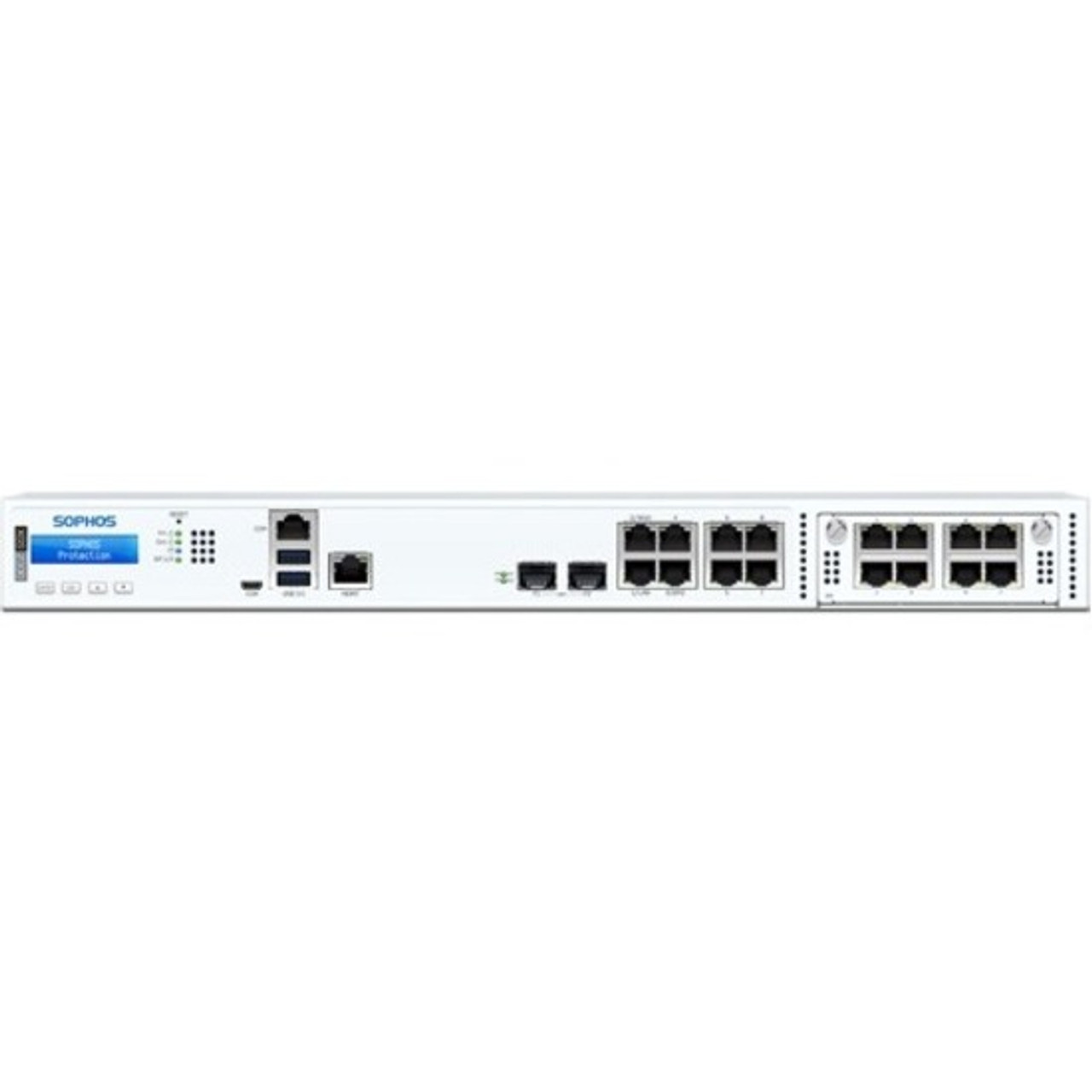 Sophos XGS 2100 Network Security/Firewall Appliance - 8 Port - 10/100/1000Base-T - Gigabit Ethernet - 8 x RJ-45 - 3 Total Expansion Slots - 5 Year Xstream Protection - 1U - Rack-mountable, Rail-mountable PROTECTION 5YR US POWER CORD