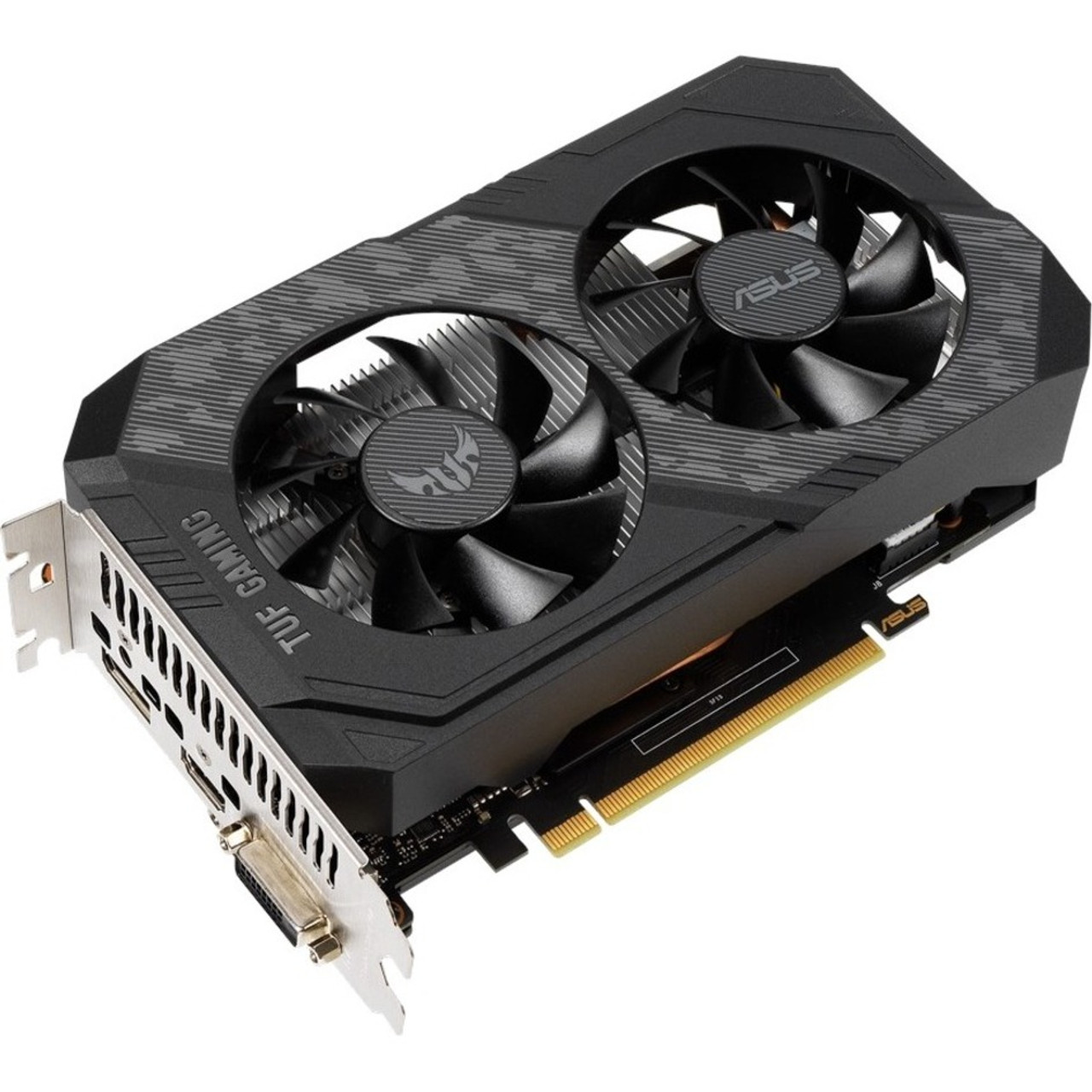 Asus TUF NVIDIA GeForce GTX 1650 Graphic Card - 4 GB GDDR6 - 1.41 GHz Core - 1.76 GHz Game Clock - 1.79 GHz Boost Clock - 128 bit Bus Width - PCI Express 3.0 - DisplayPort - HDMI - DVI - TUF-GTX1650-O4GD6-P-GAMING