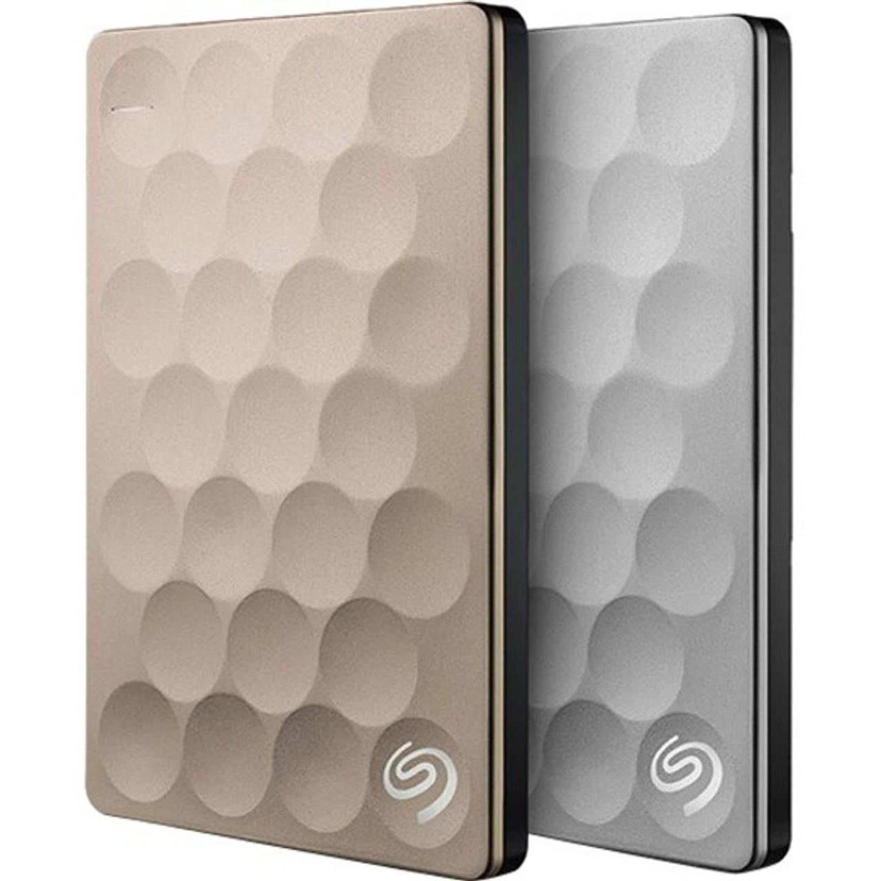 Seagate Backup Plus Ultra Slim STEH1000100 1 TB Portable Hard Drive - External - Platinum - STEH1000100