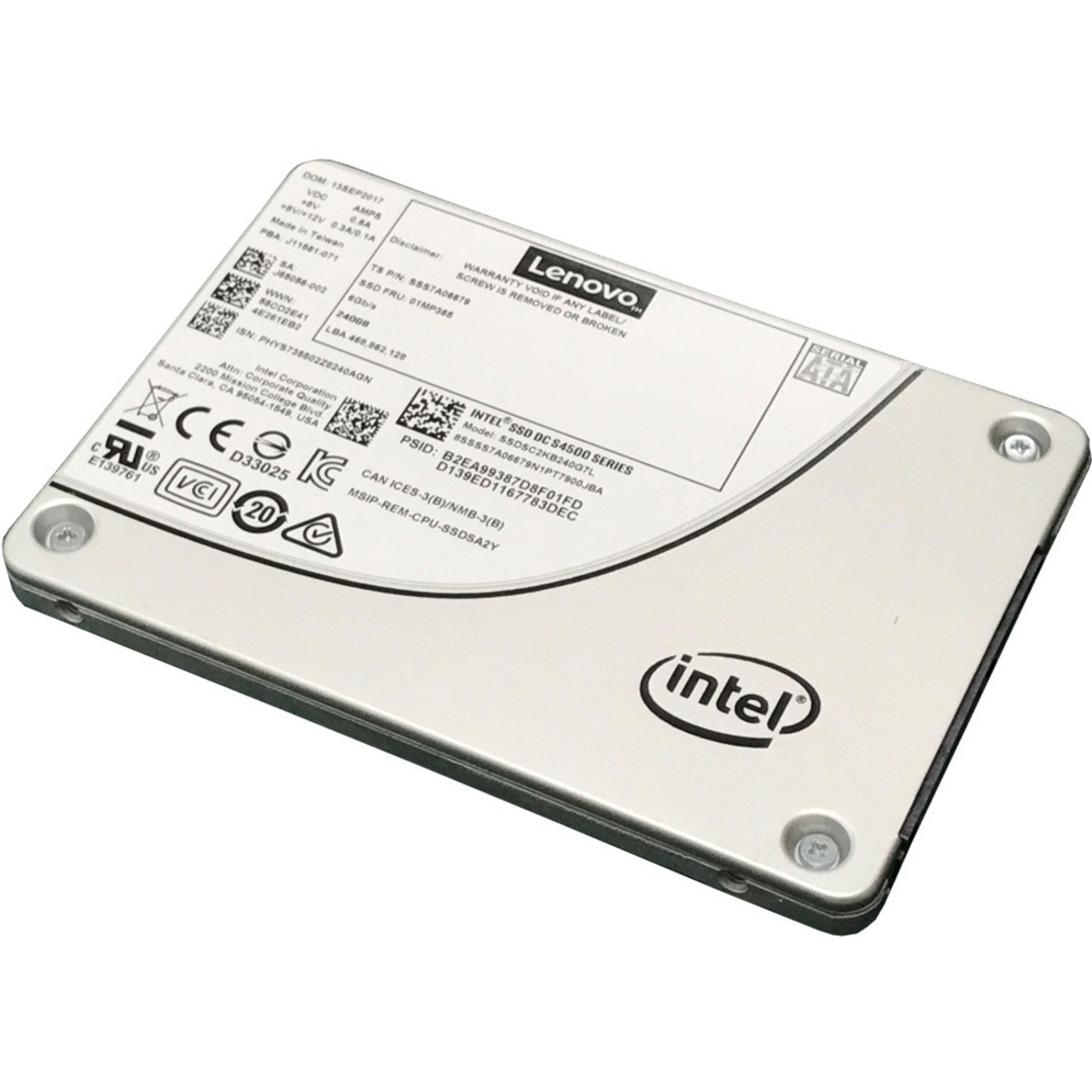 Lenovo DC S4500 240 GB Solid State Drive - 2.5" Internal - SATA