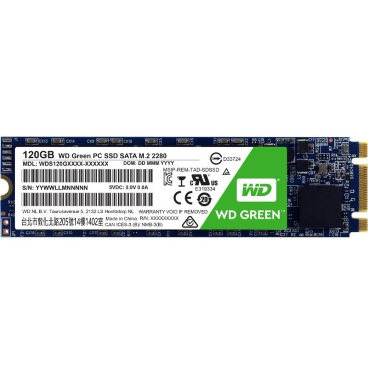 WD Green WDS120G1G0B 120 GB Solid State Drive - M.2 2280 Internal - SATA (SATA/600)