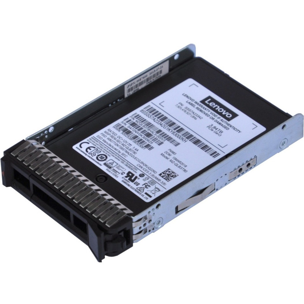 Lenovo PM983 7.68 TB Solid State Drive - 2.5" Internal - U.2 (SFF-8639)