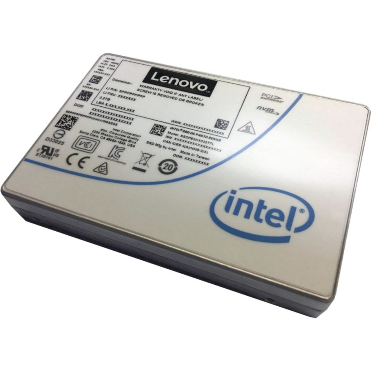 Lenovo DC P4610 1.60 TB Solid State Drive - 2.5" Internal - U.2 (SFF-8639)